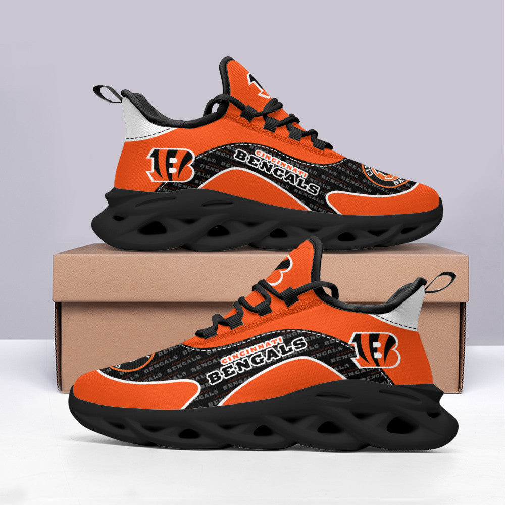 Ideafootwear Cincinnati Bengals NFL Max Soul Shoes Sneakers For Men And Women