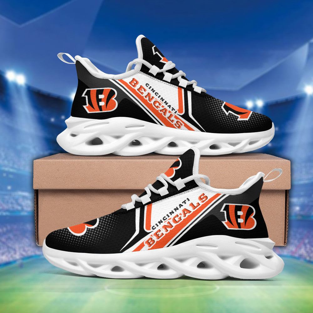 Ideafootwear Cincinnati Bengals NFL Max Soul Shoes Sneakers For Men And Women