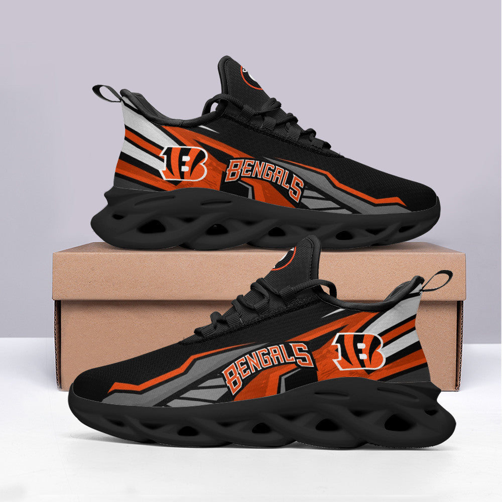 Ideafootwear Cincinnati Bengals NFL Max Soul Shoes Sneakers For Men And Women