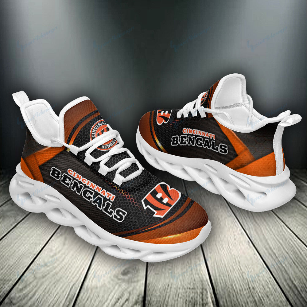 Ideafootwear Cincinnati Bengals NFL Max Soul Shoes Sneakers For Men And Women
