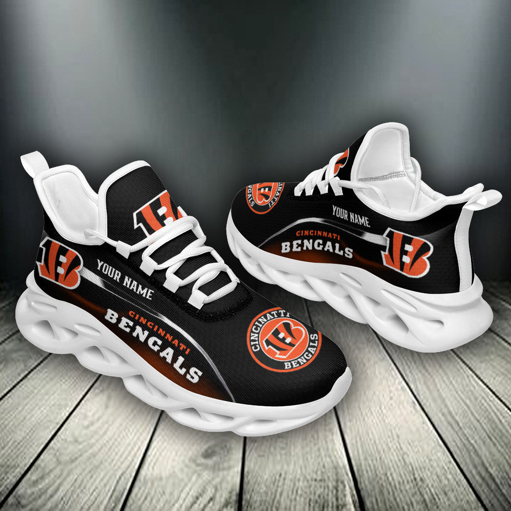 Ideafootwear Cincinnati Bengals NFL Max Soul Shoes Sneakers For Men And Women