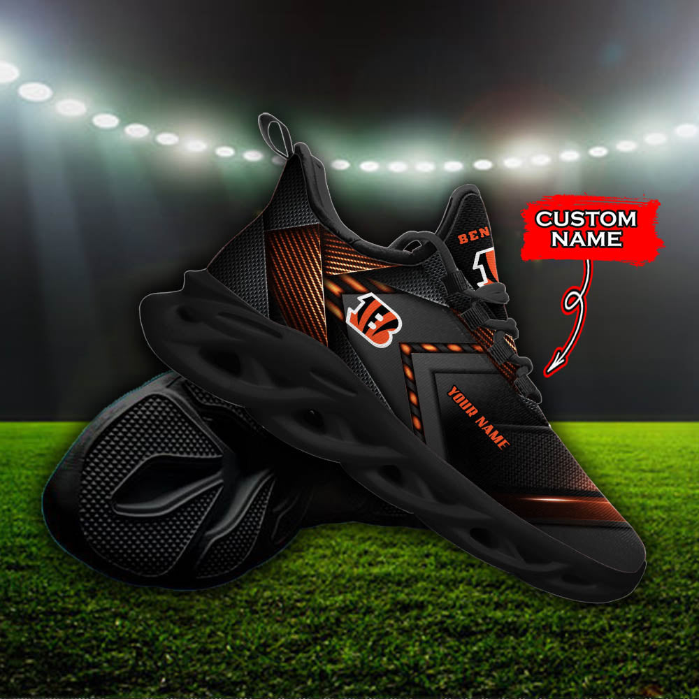 Ideafootwear Cincinnati Bengals NFL Max Soul Shoes Sneakers For Men And Women