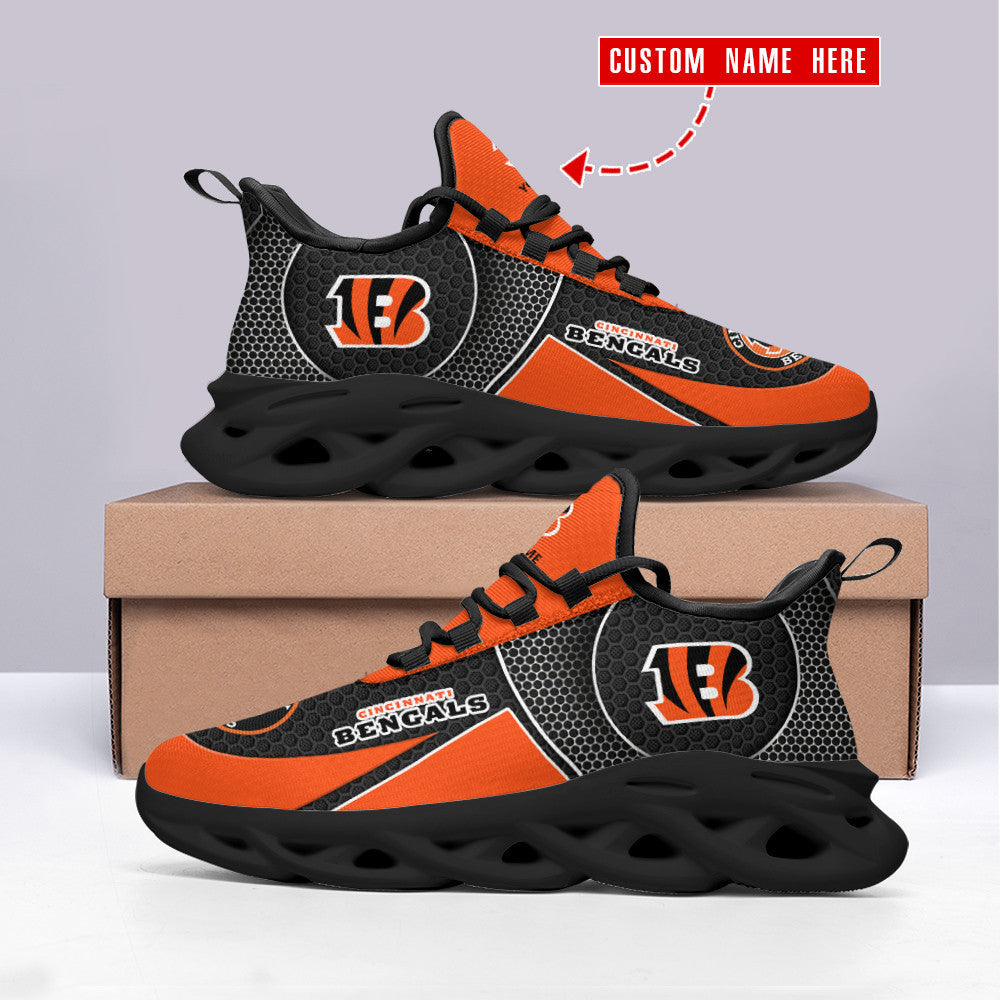 Ideafootwear Cincinnati Bengals NFL Max Soul Shoes Sneakers For Men And Women