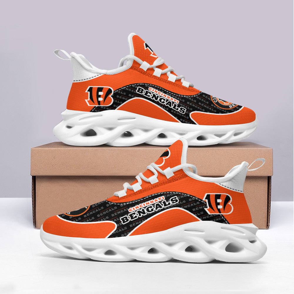 Ideafootwear Cincinnati Bengals NFL Max Soul Shoes Sneakers For Men And Women