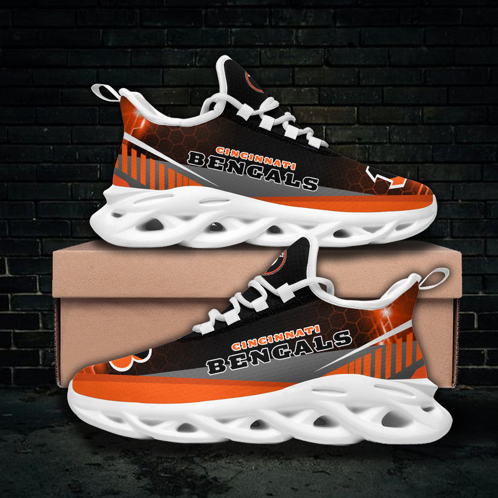Ideafootwear Cincinnati Bengals NFL Max Soul Shoes Sneakers For Men And Women