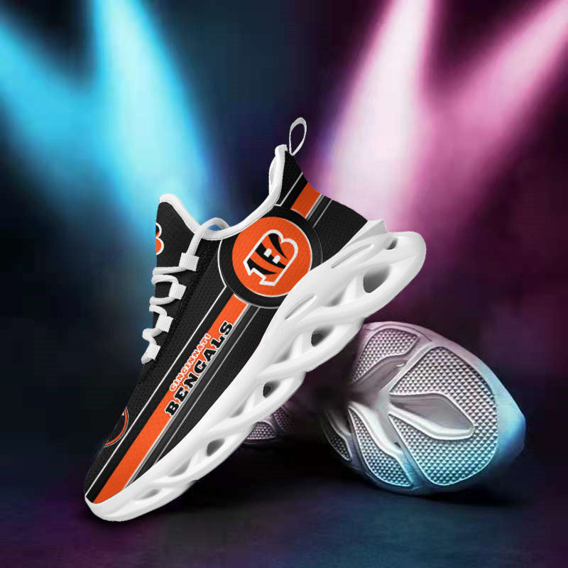 Ideafootwear Cincinnati Bengals NFL Max Soul Shoes Sneakers For Men And Women