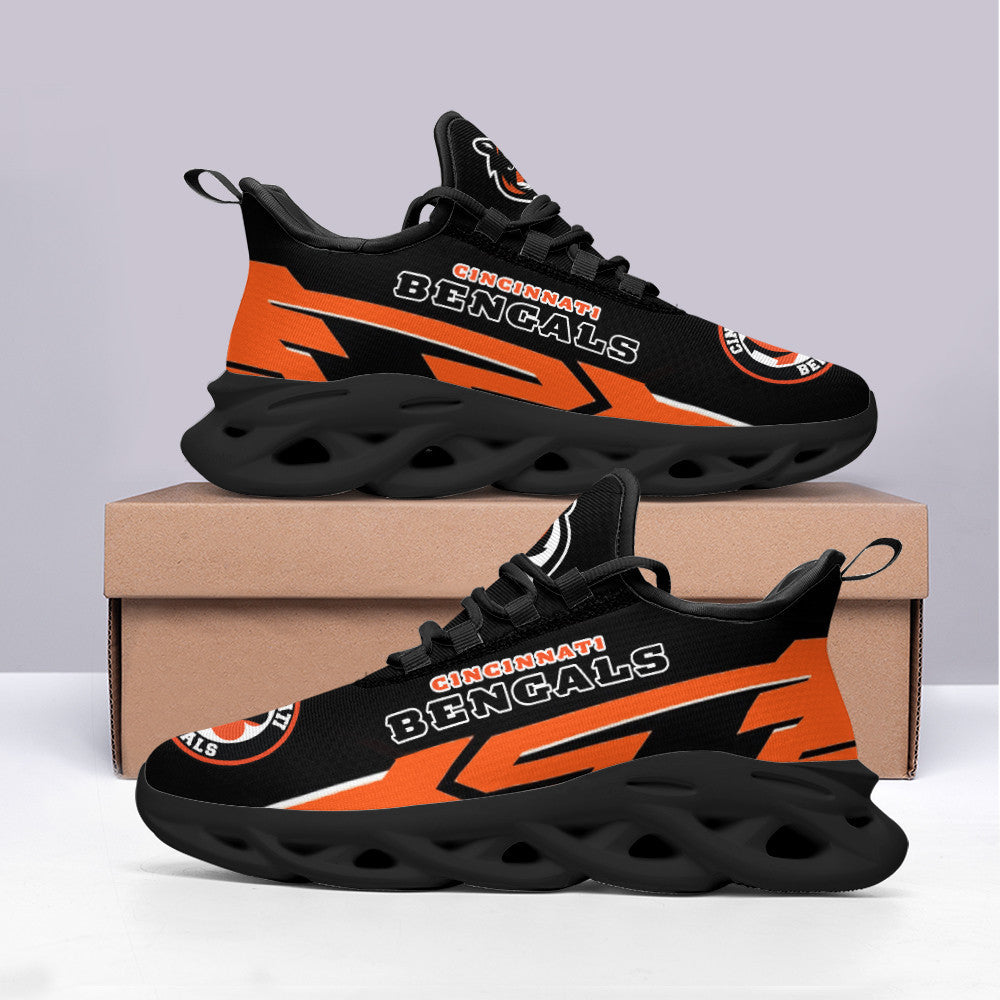 Ideafootwear Cincinnati Bengals NFL Max Soul Shoes Sneakers For Men And Women