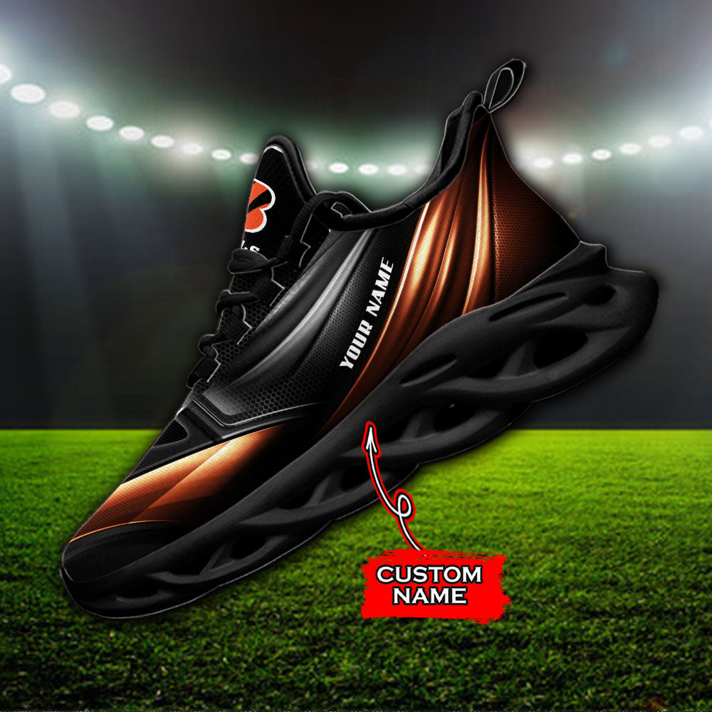 Ideafootwear Cincinnati Bengals NFL Max Soul Shoes Sneakers For Men And Women