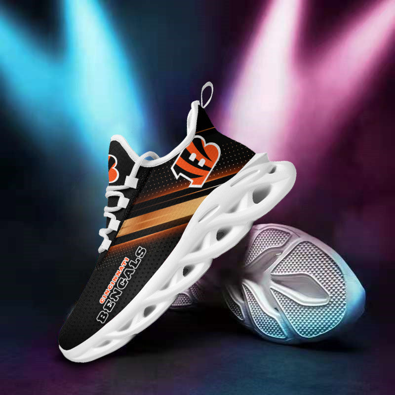 Ideafootwear Cincinnati Bengals NFL Max Soul Shoes Sneakers For Men And Women
