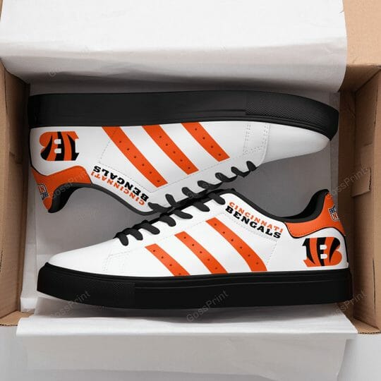 Ideafootwear Cincinnati Bengals Skate Stan Shoes Sneakes For Men And Women