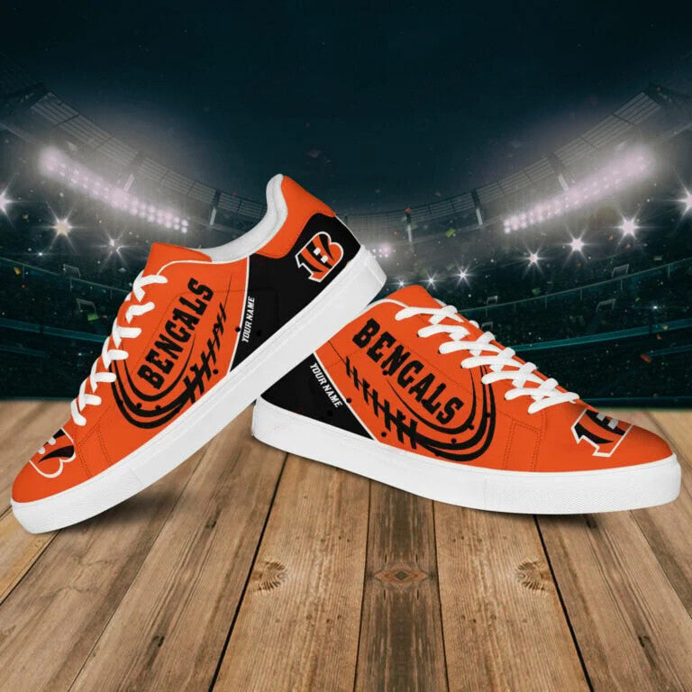 Ideafootwear Cincinnati Bengals Skate Stan Shoes Sneakes For Men And Women