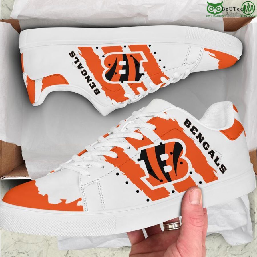 Ideafootwear Cincinnati Bengals Skate Stan Shoes Sneakes For Men And Women