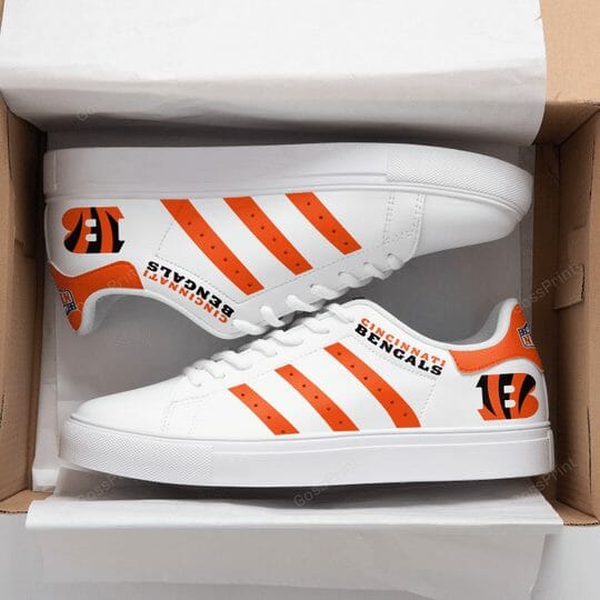 Ideafootwear Cincinnati Bengals Skate Stan Shoes Sneakes For Men And Women
