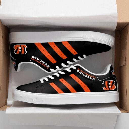 Ideafootwear Cincinnati Bengals Skate Stan Shoes Sneakes For Men And Women