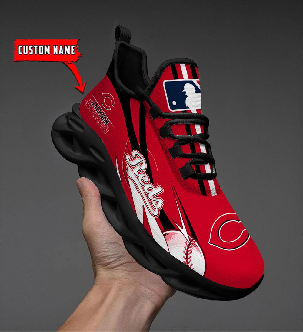 Ideafootwear Cincinnati Reds Max Soul Shoes Sneakers For Men And Women