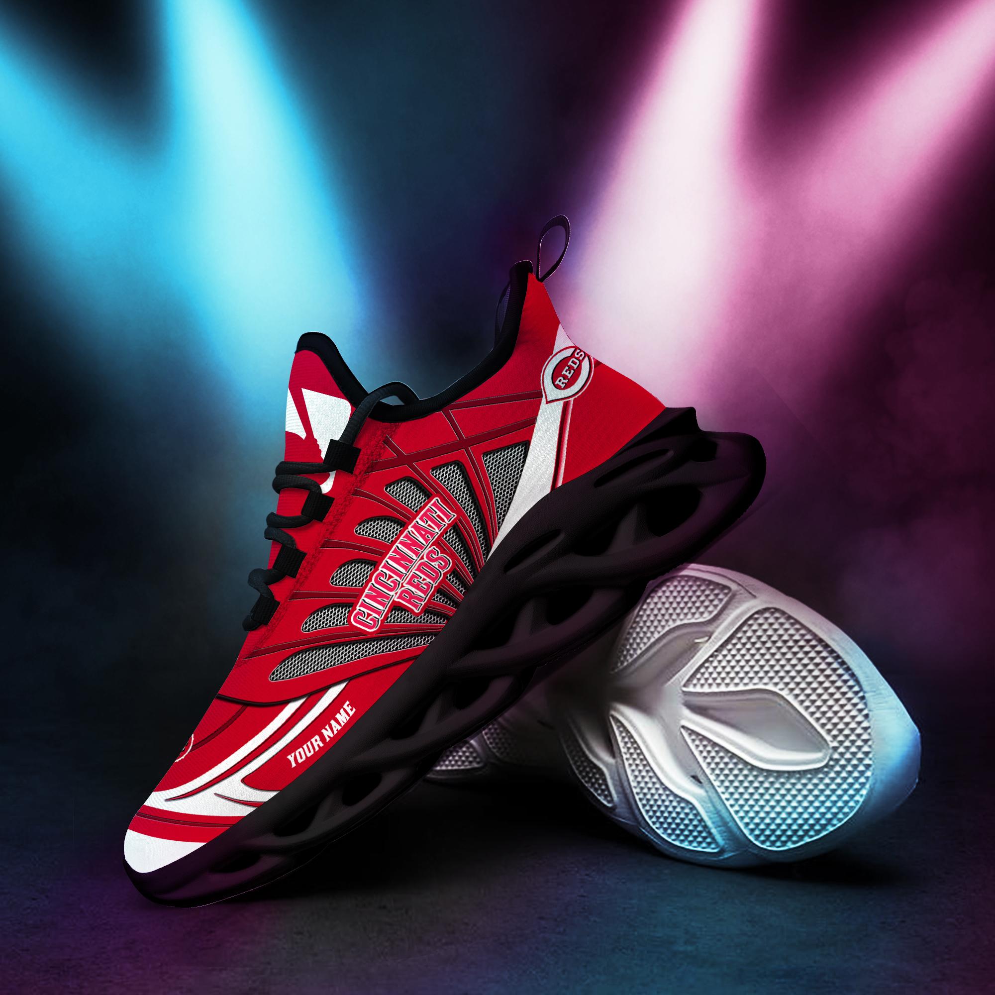 Ideafootwear Cincinnati Reds Max Soul Shoes Sneakers For Men And Women