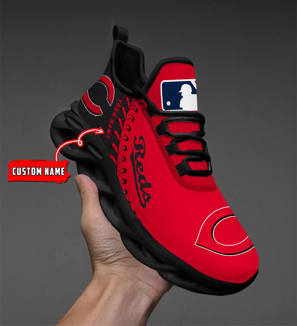 Ideafootwear Cincinnati Reds Max Soul Shoes Sneakers For Men And Women