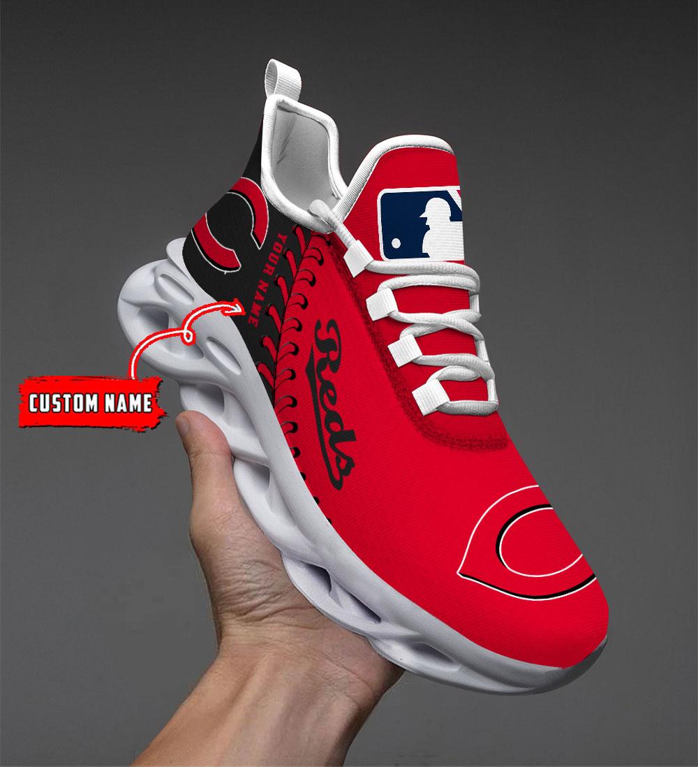 Ideafootwear Cincinnati Reds Max Soul Shoes Sneakers For Men And Women