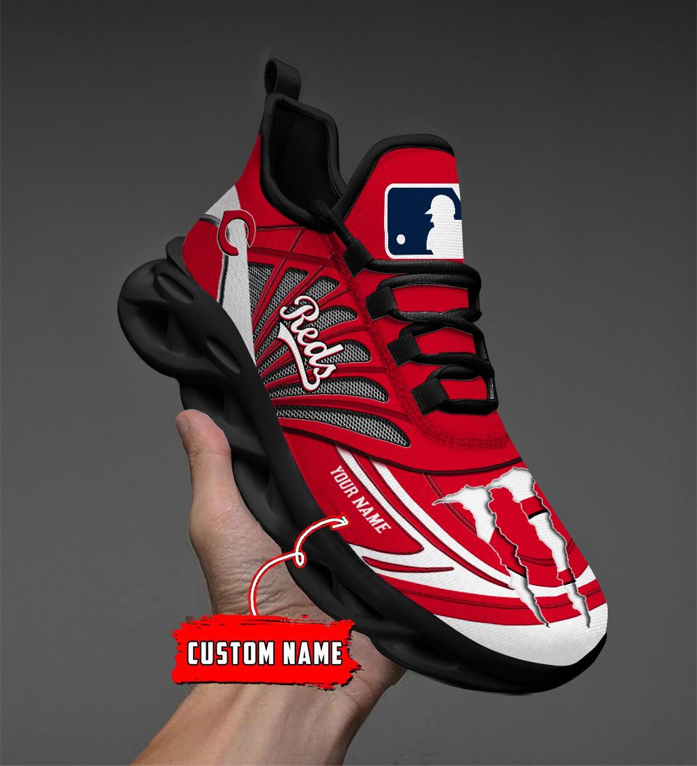 Ideafootwear Cincinnati Reds Max Soul Shoes Sneakers For Men And Women