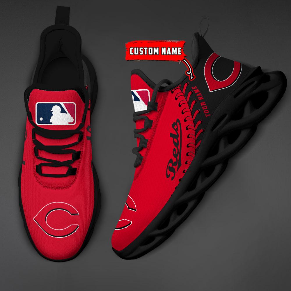 Ideafootwear Cincinnati Reds Max Soul Shoes Sneakers For Men And Women
