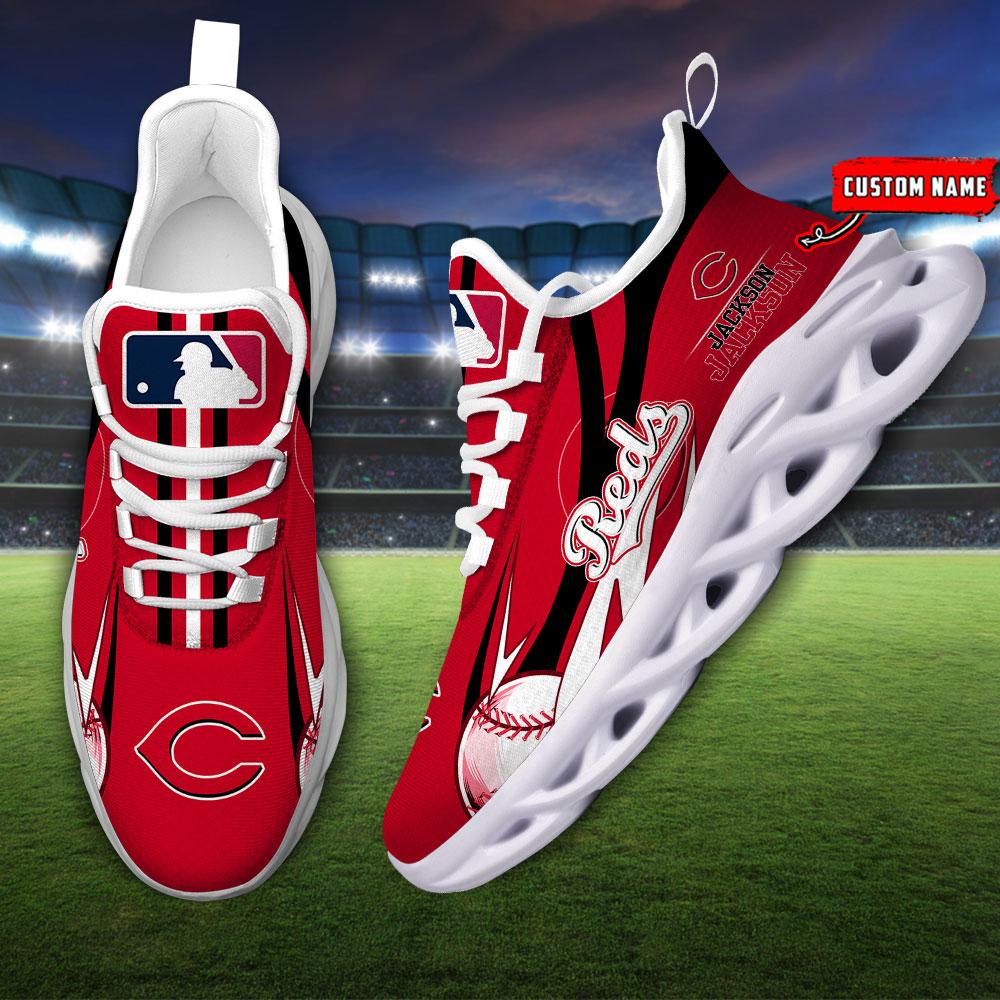 Ideafootwear Cincinnati Reds Max Soul Shoes Sneakers For Men And Women