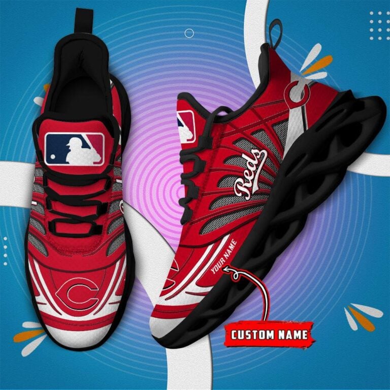 Ideafootwear Cincinnati Reds Max Soul Shoes Sneakers For Men And Women