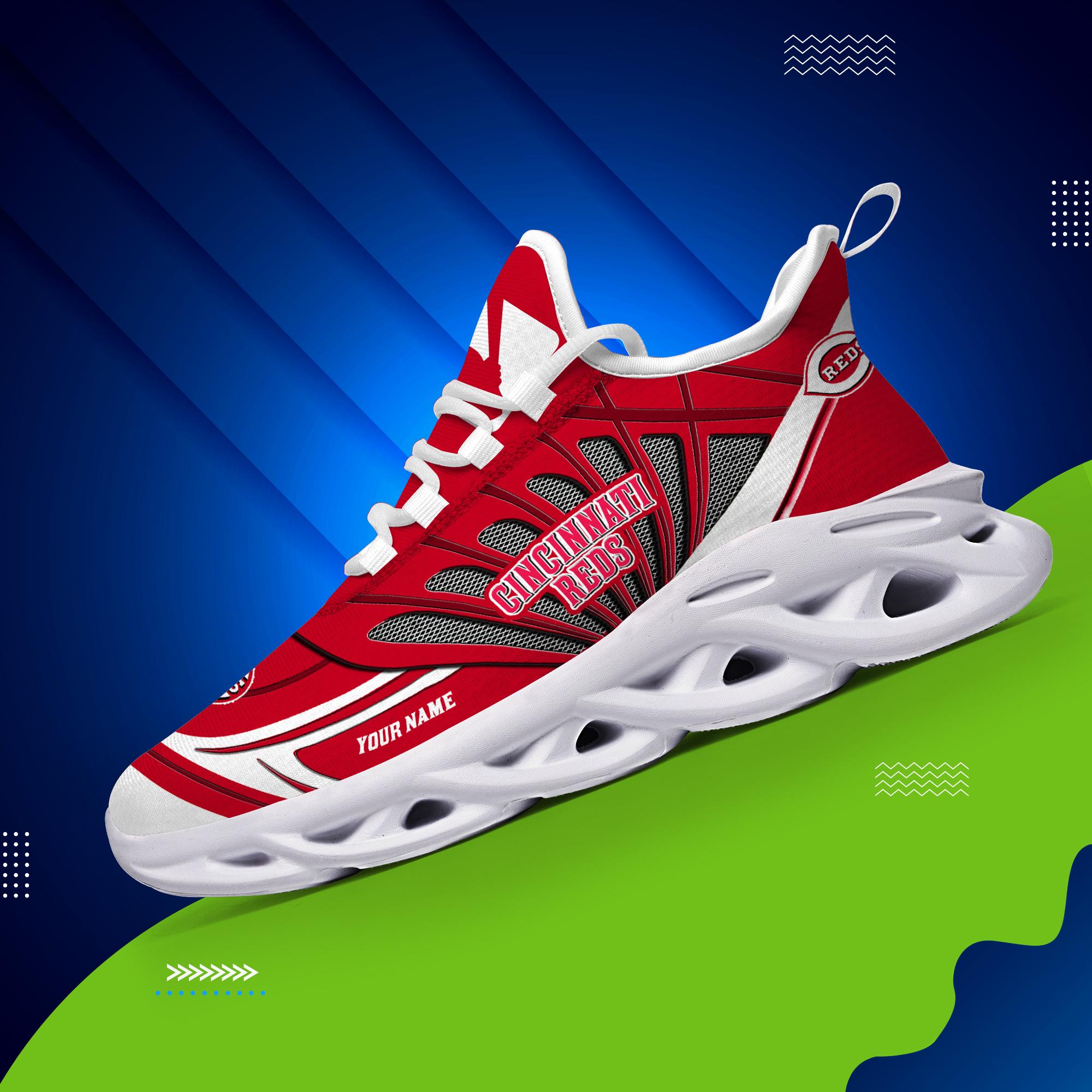 Ideafootwear Cincinnati Reds Max Soul Shoes Sneakers For Men And Women
