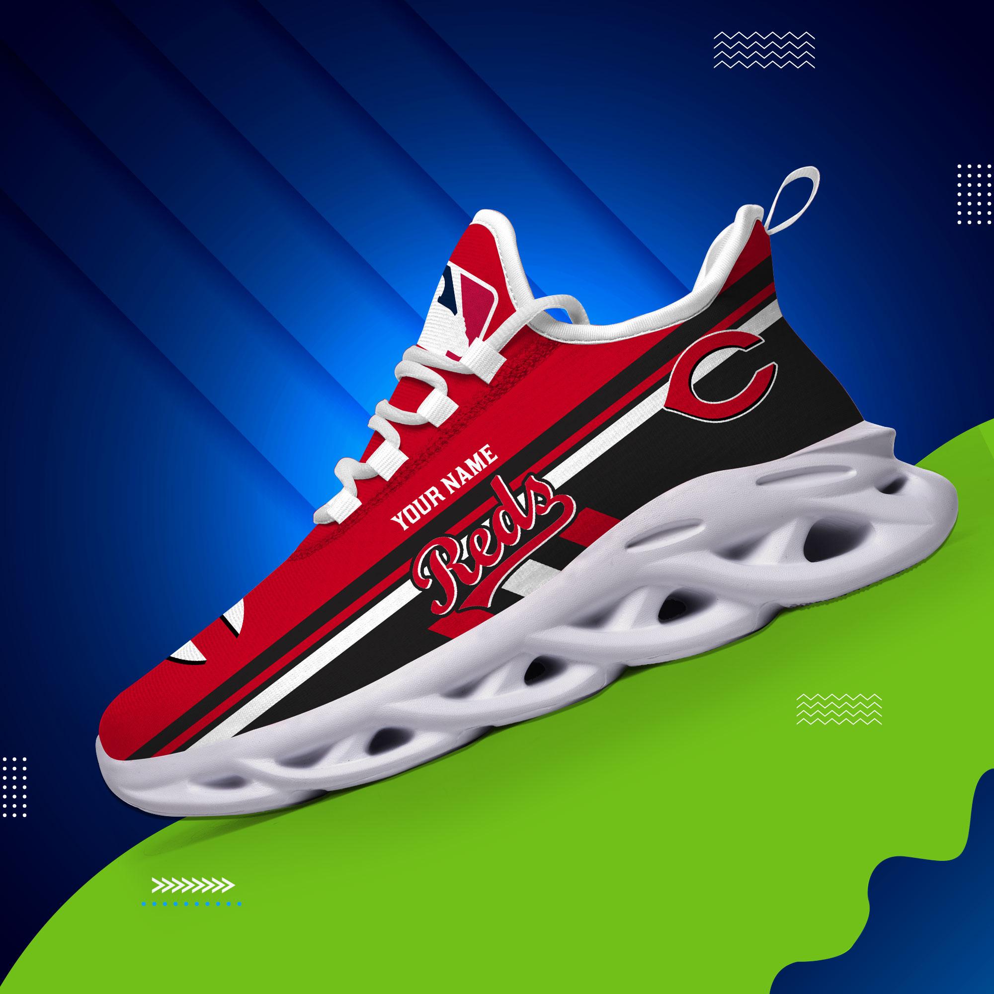Ideafootwear Cincinnati Reds Max Soul Shoes Sneakers For Men And Women