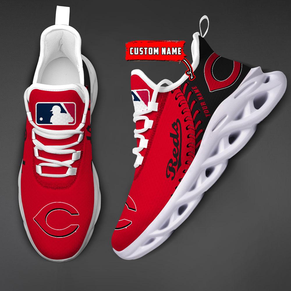 Ideafootwear Cincinnati Reds Max Soul Shoes Sneakers For Men And Women