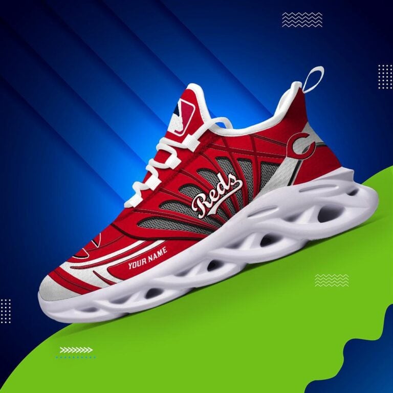 Ideafootwear Cincinnati Reds Max Soul Shoes Sneakers For Men And Women