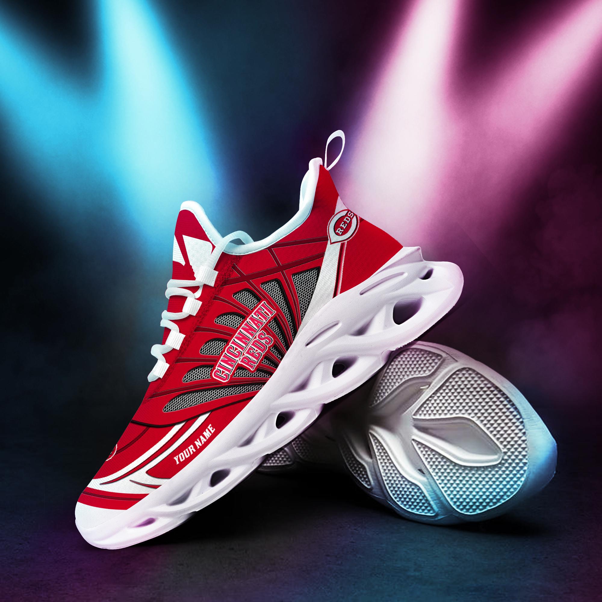 Ideafootwear Cincinnati Reds Max Soul Shoes Sneakers For Men And Women