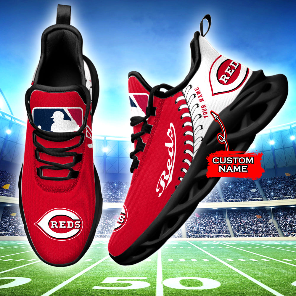 Ideafootwear Cincinnati Reds MLB Max Soul Shoes Sneakers For Men And Women