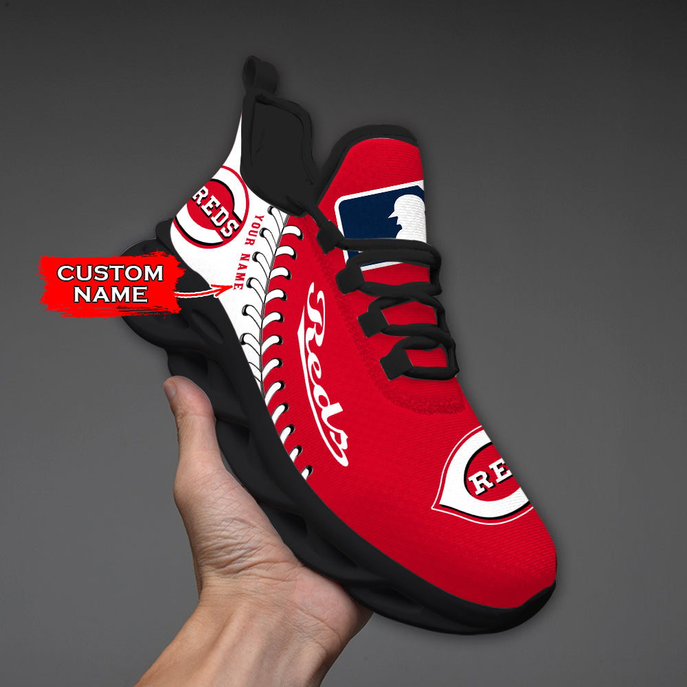 Ideafootwear Cincinnati Reds MLB Max Soul Shoes Sneakers For Men And Women