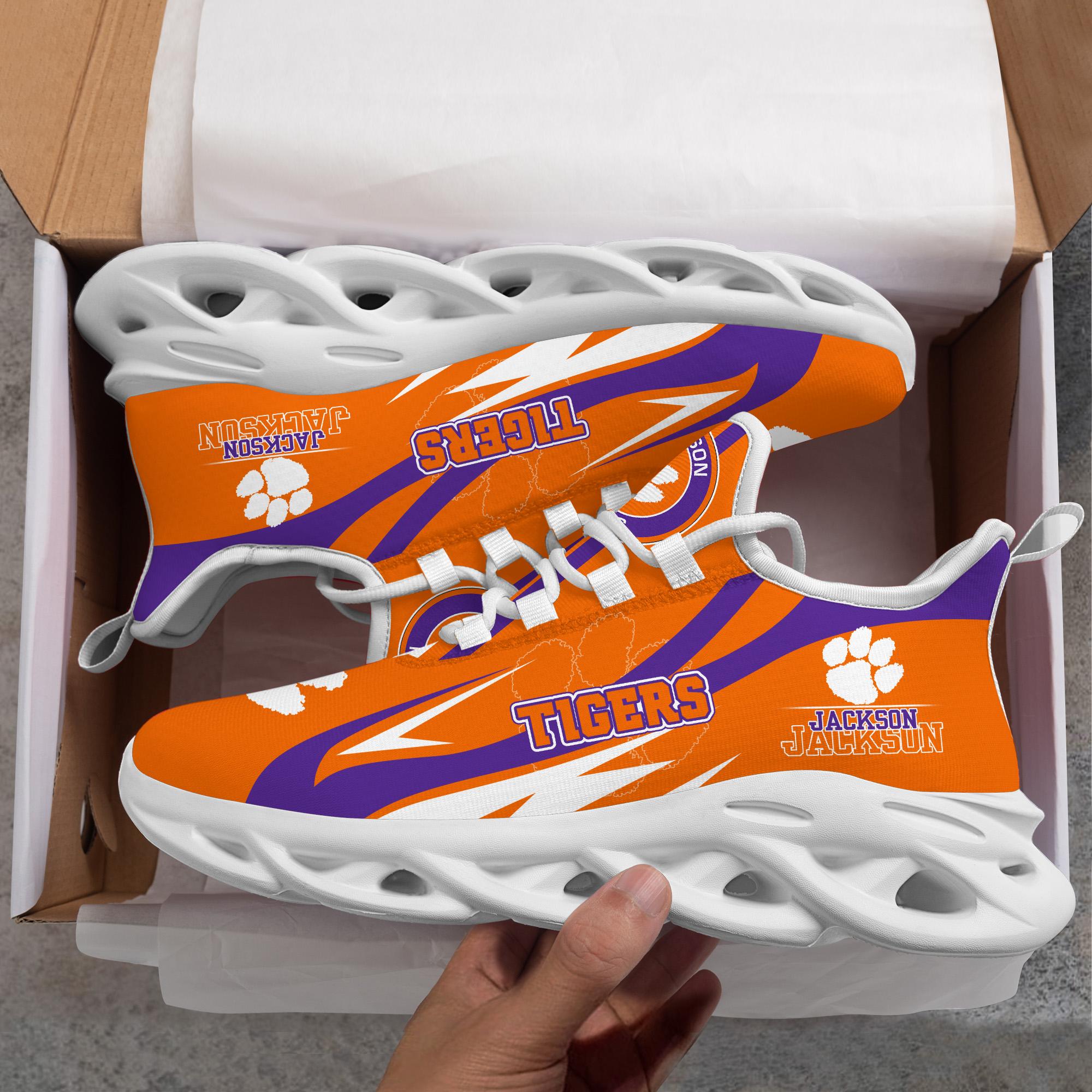 Ideafootwear Clemson Tigers Max Soul Shoes Sneakers For Men And Women