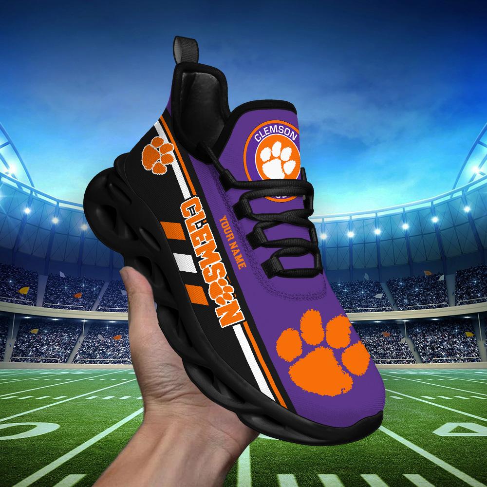 Ideafootwear Clemson Tigers Max Soul Shoes Sneakers For Men And Women