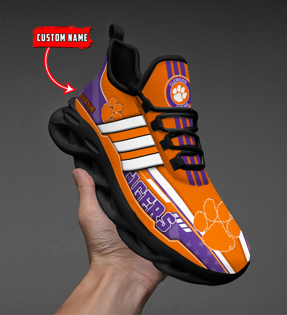 Ideafootwear Clemson Tigers Max Soul Shoes Sneakers For Men And Women