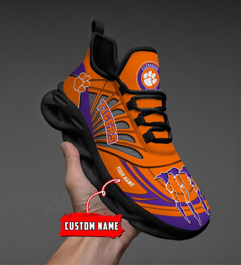 Ideafootwear Clemson Tigers Max Soul Shoes Sneakers For Men And Women