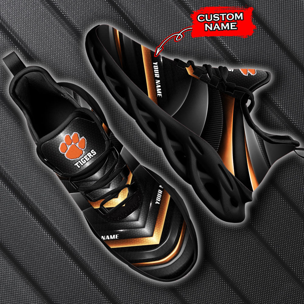 Ideafootwear Clemson Tigers NCAA Max Soul Shoes Sneakers For Men And Women
