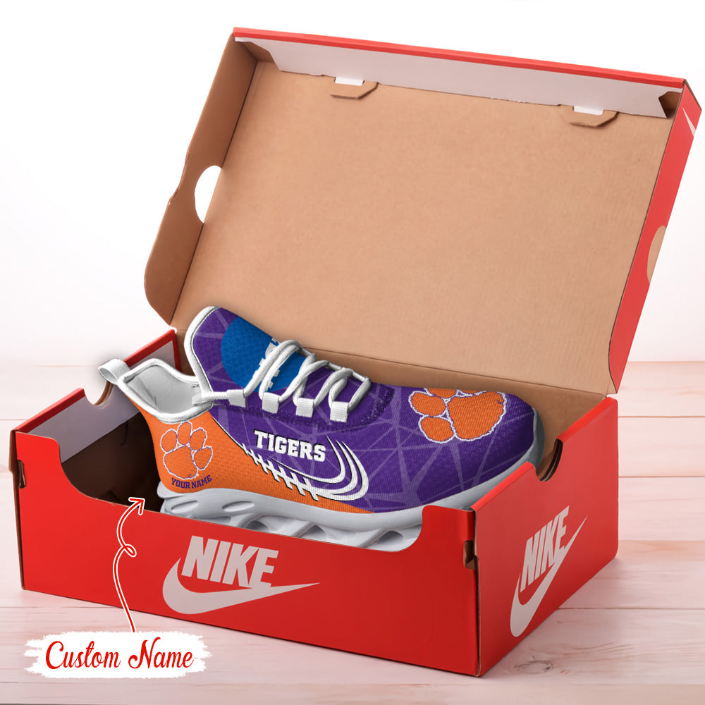 Ideafootwear Clemson Tigers NCAA Max Soul Shoes Sneakers For Men And Women