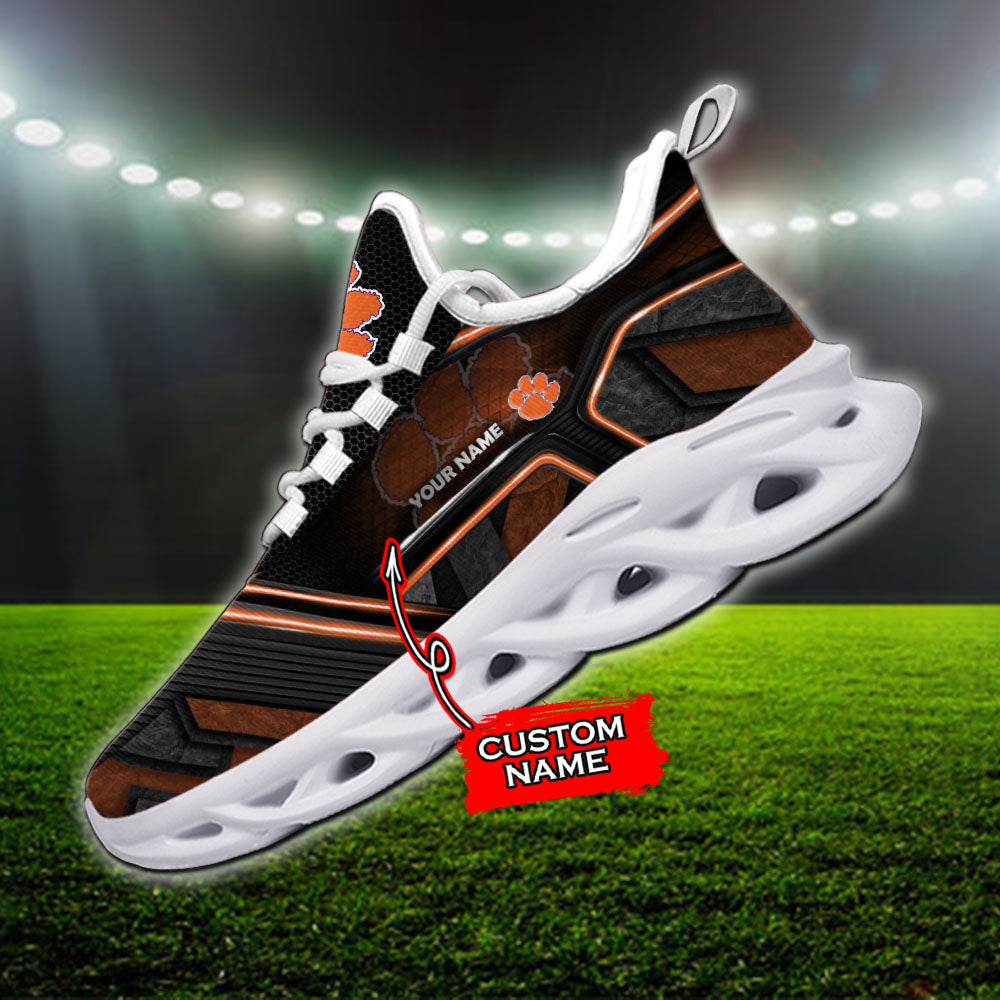 Ideafootwear Clemson Tigers NCAA Max Soul Shoes Sneakers For Men And Women