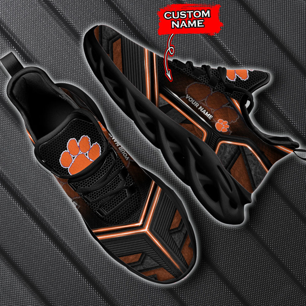 Ideafootwear Clemson Tigers NCAA Max Soul Shoes Sneakers For Men And Women