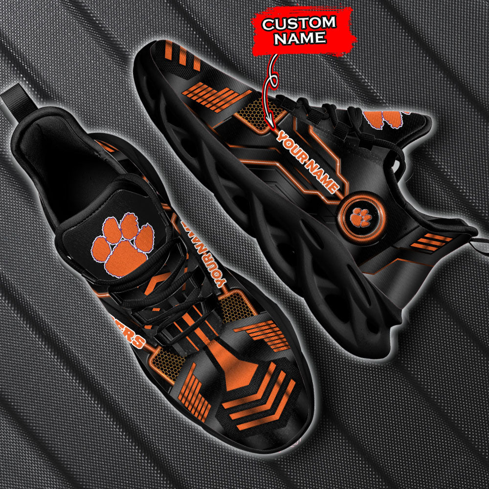 Ideafootwear Clemson Tigers NCAA Max Soul Shoes Sneakers For Men And Women