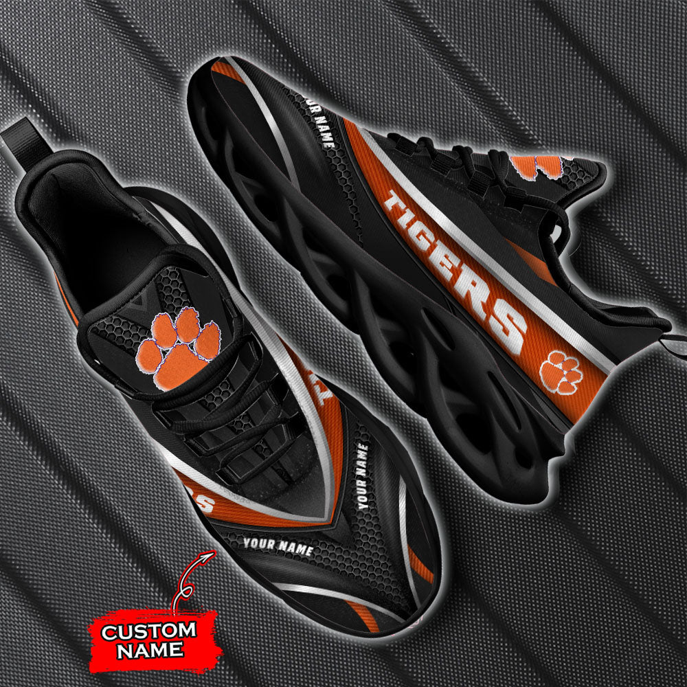 Ideafootwear Clemson Tigers NCAA Max Soul Shoes Sneakers For Men And Women