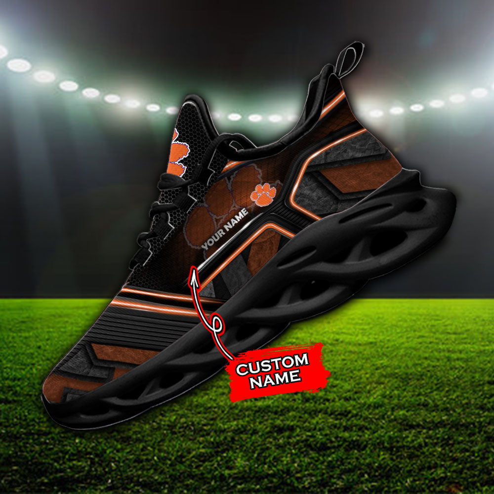 Ideafootwear Clemson Tigers NCAA Max Soul Shoes Sneakers For Men And Women