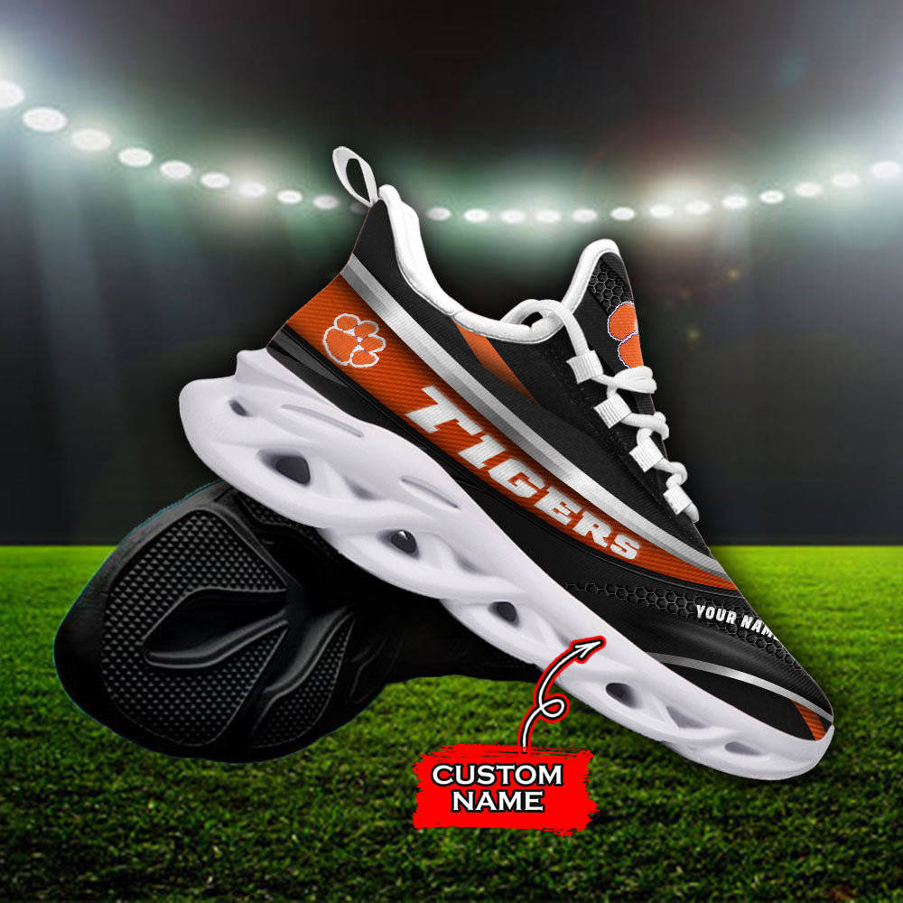 Ideafootwear Clemson Tigers NCAA Max Soul Shoes Sneakers For Men And Women