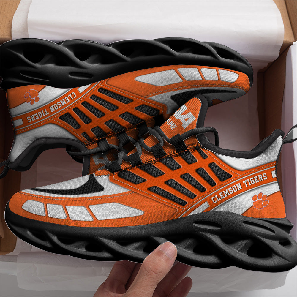 Ideafootwear Clemson Tigers NCAA Max Soul Shoes Sneakers For Men And Women