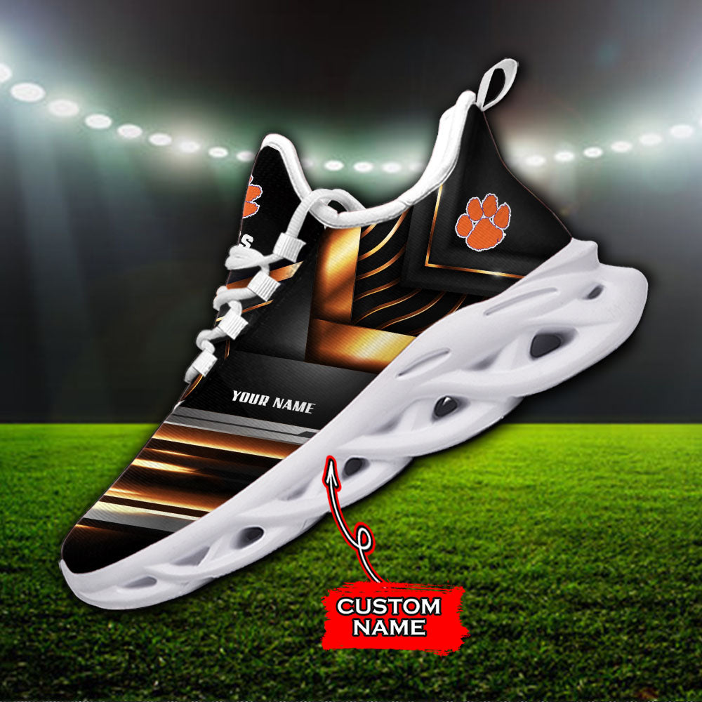 Ideafootwear Clemson Tigers NCAA Max Soul Shoes Sneakers For Men And Women
