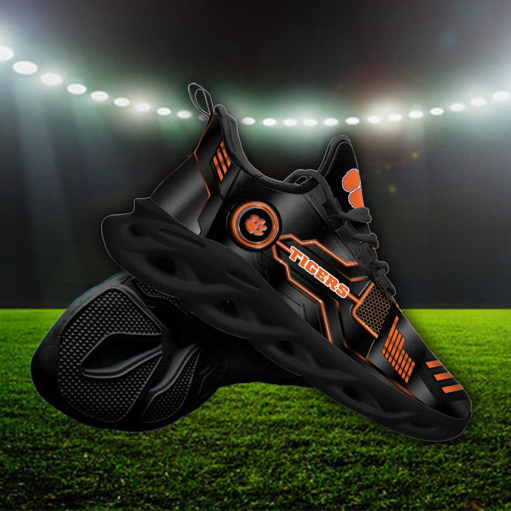 Ideafootwear Clemson Tigers NCAA Max Soul Shoes Sneakers For Men And Women