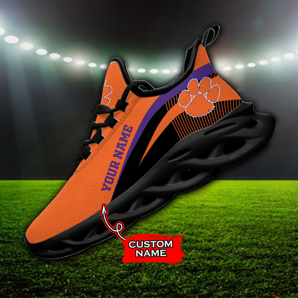 Ideafootwear Clemson Tigers NCAA Max Soul Shoes Sneakers For Men And Women