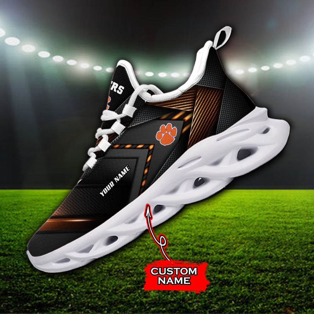 Ideafootwear Clemson Tigers NCAA Max Soul Shoes Sneakers For Men And Women